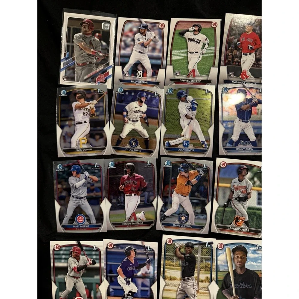 2021 /‎ 2023 Topps MLB Baseball cards BCP Series One, Numbered, BP lot of 25